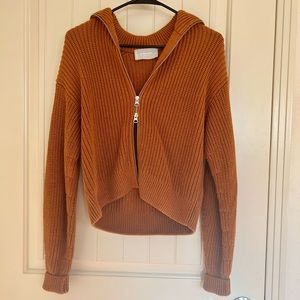 Everlane Orange Zip-Up Jacket